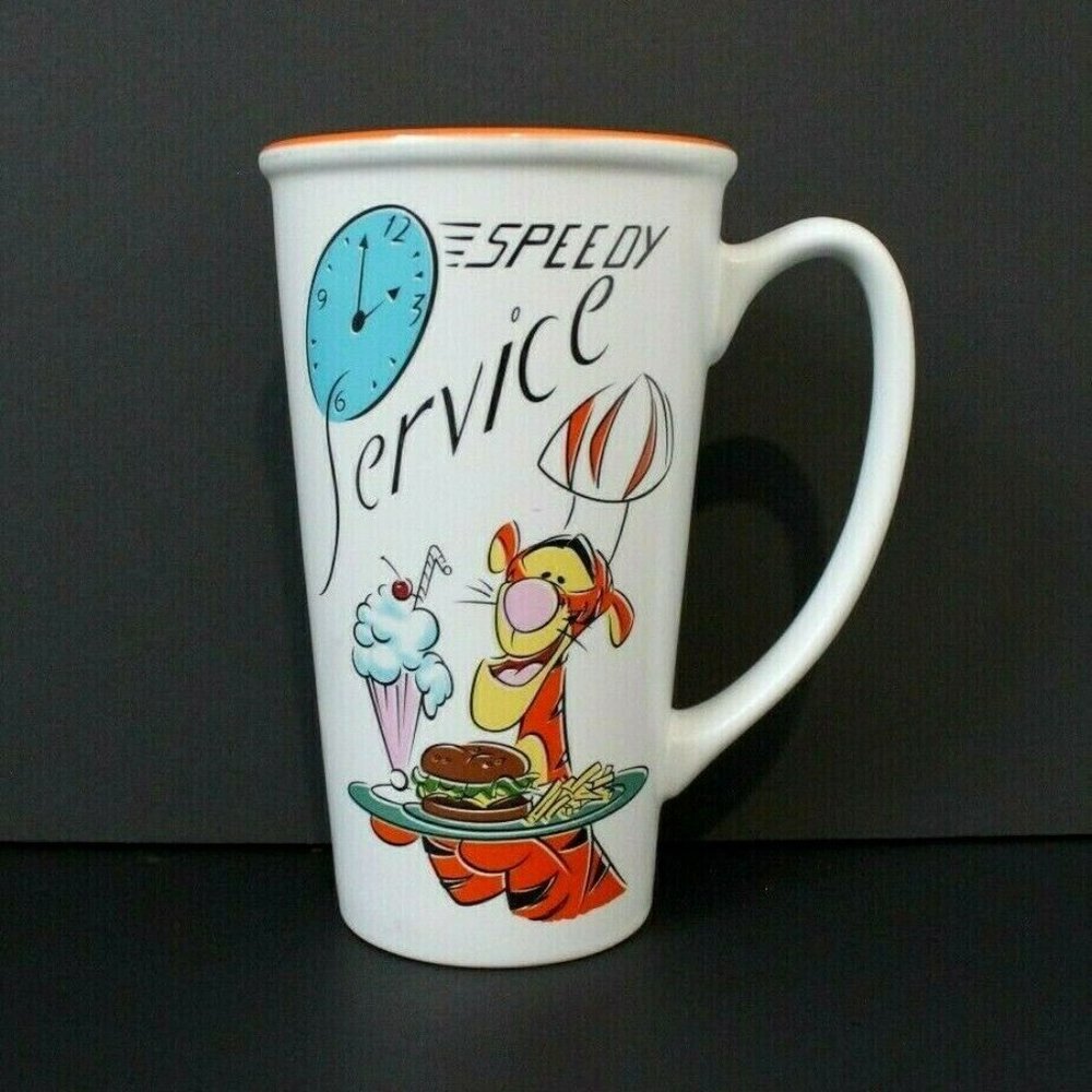 ♠️3/$30♠️ Disney Store Winnie the Pooh, Tigger Speedy Service Coffee Cup Orange